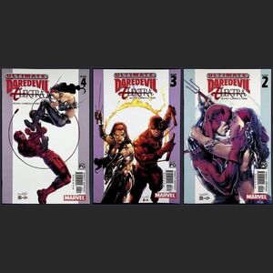 Marvel Comic Lot Ultimate Daredevil & Elektra #2-4 Greg Rucka Salvador Larroca